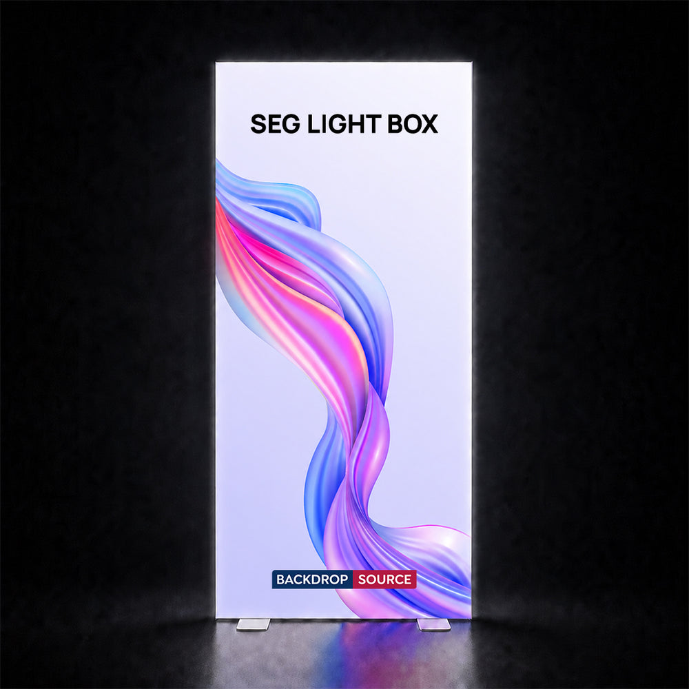 SEG Fabric LED Light Box Display - 2.8ft W x 6.5ft H