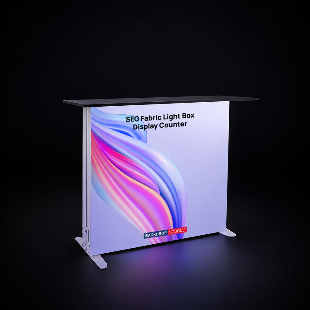SEG Fabric Light Box Display Counter – 3.3ft Height