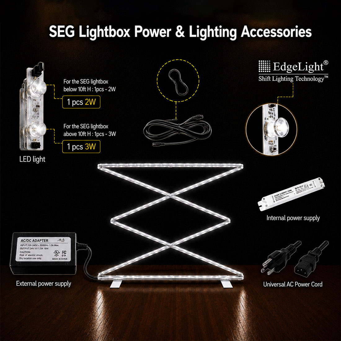 Présentoir pliable SEG Light Box 