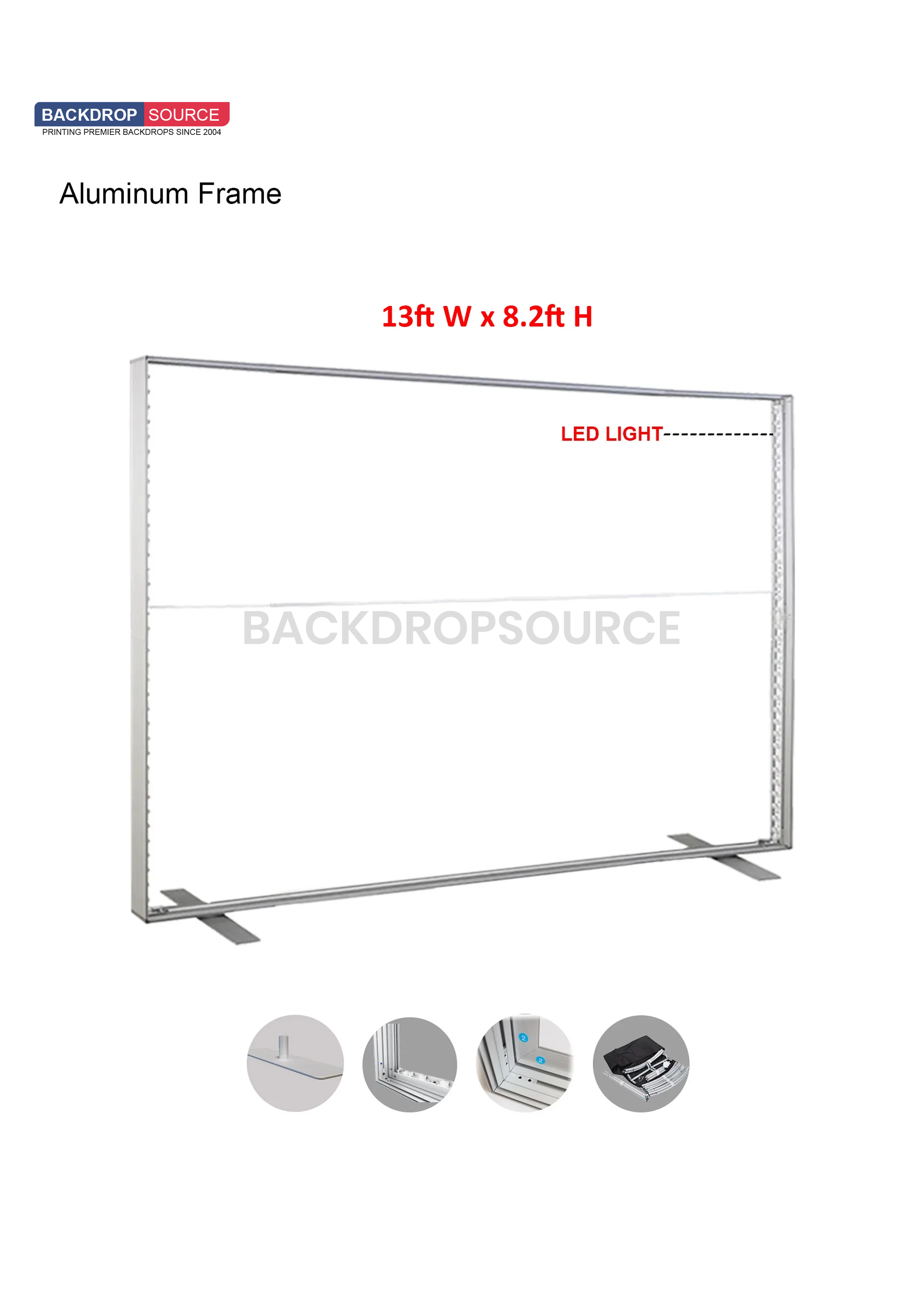 13ft x 8.2ft SEG Fabric LED Light Box – Extra-Wide Backlit Display ...