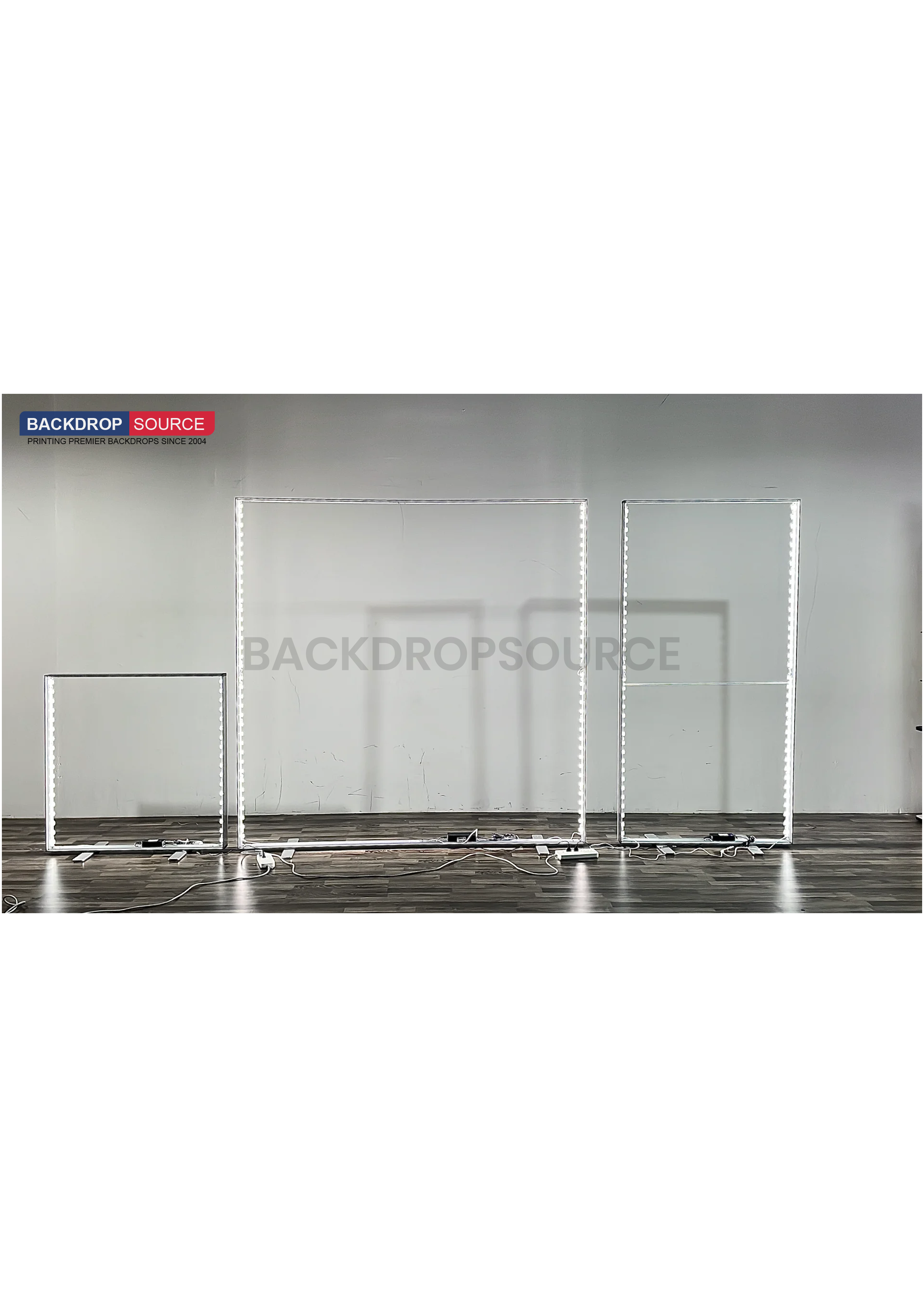 SEG Frameless Fabric LED Light Box Display - 7.9ft W  x8.2ft H