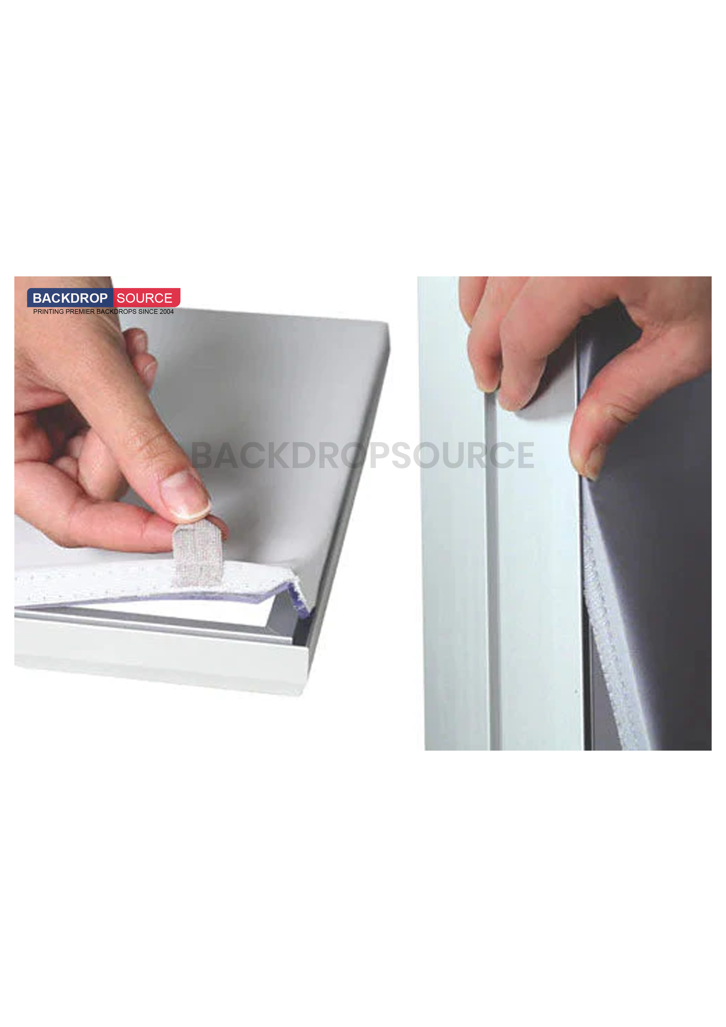 SEG Frameless Fabric LED Light Box Display - 7.9ft W  x8.2ft H