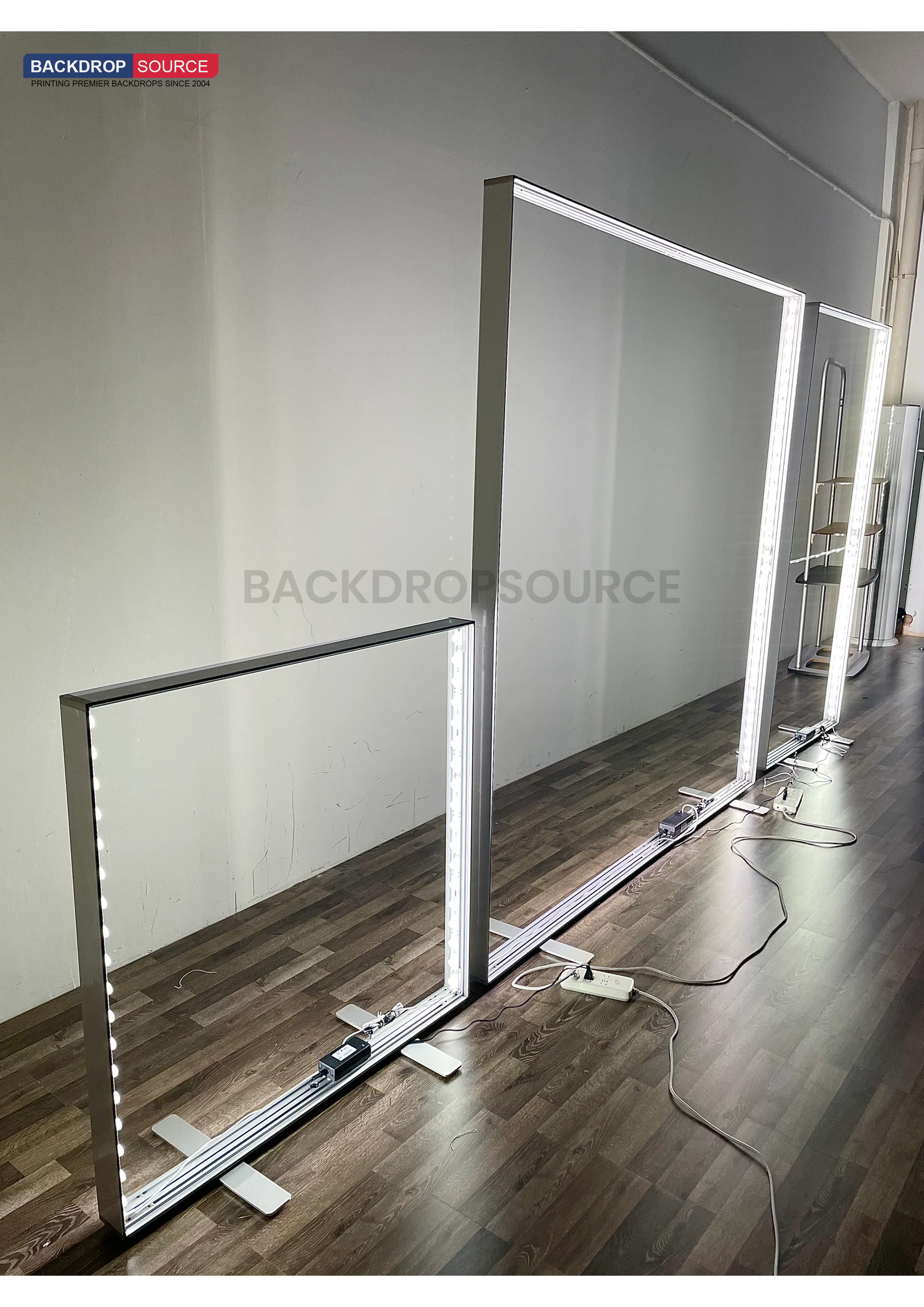 SEG Frameless Fabric LED Light Box Display - 7.9ft W  x8.2ft H
