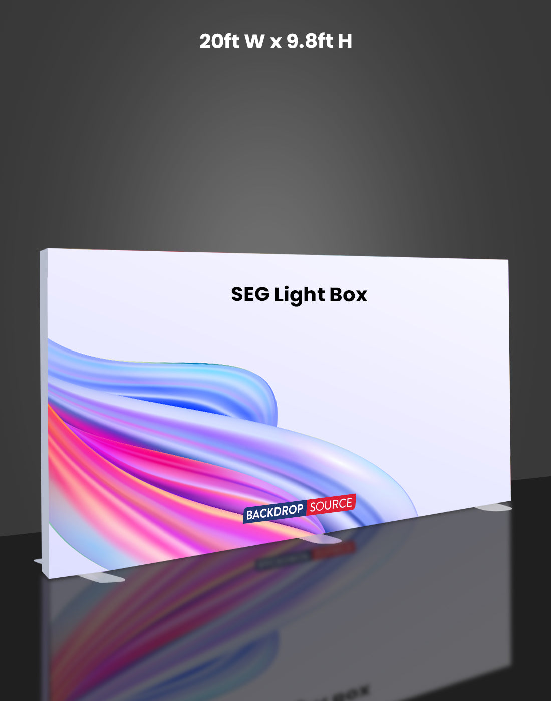 SEG Fabric LED Light Box Display - 20ft Wide