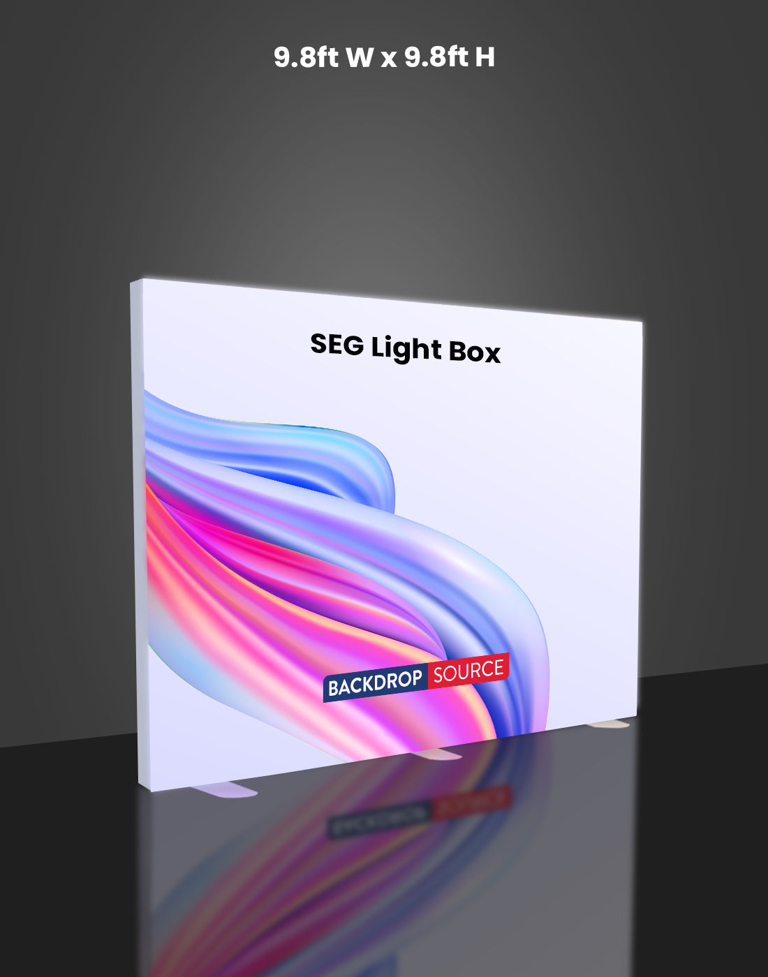 SEG Frameless Fabric LED Light Box Display - 9.8ft W