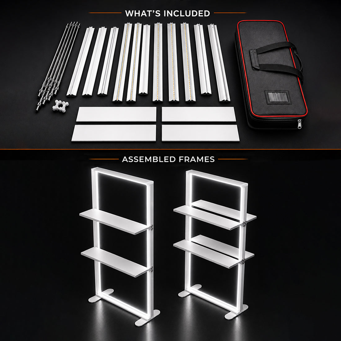 SEG LED Light Box with Shelves