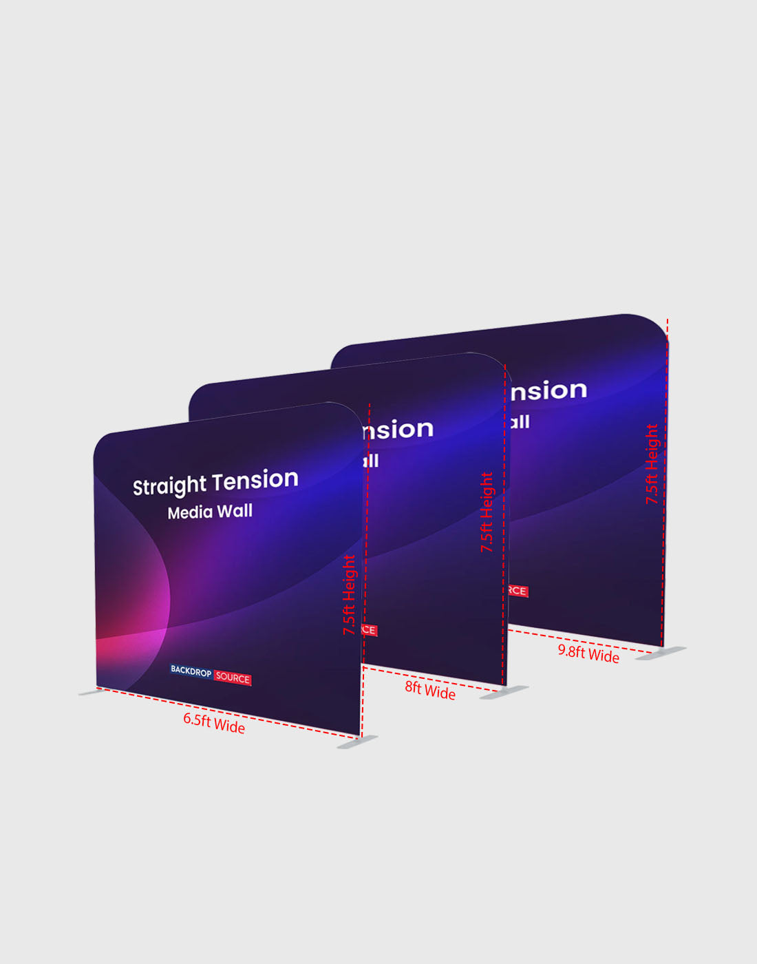 Premium Straight Tension Fabric Backdrop Display