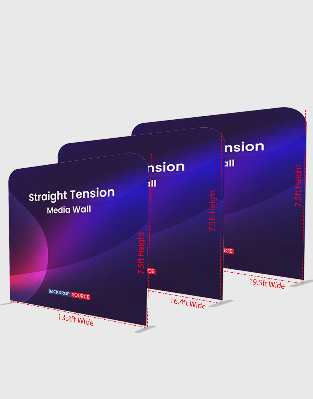 Premium Straight Tension Fabric Backdrop Display