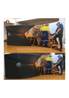 S Shape Wave Tension Fabric Media Wall Display