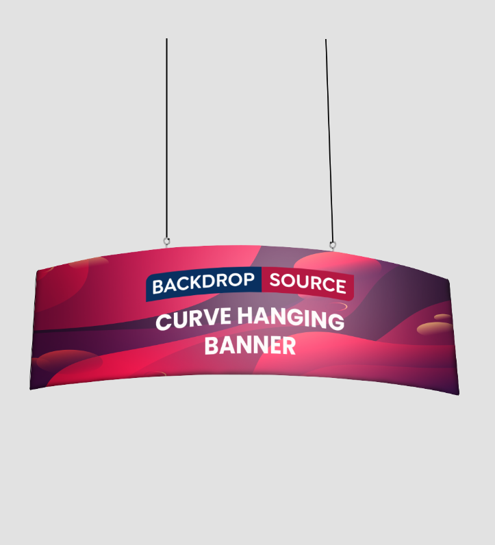 Curved Hanging Banner