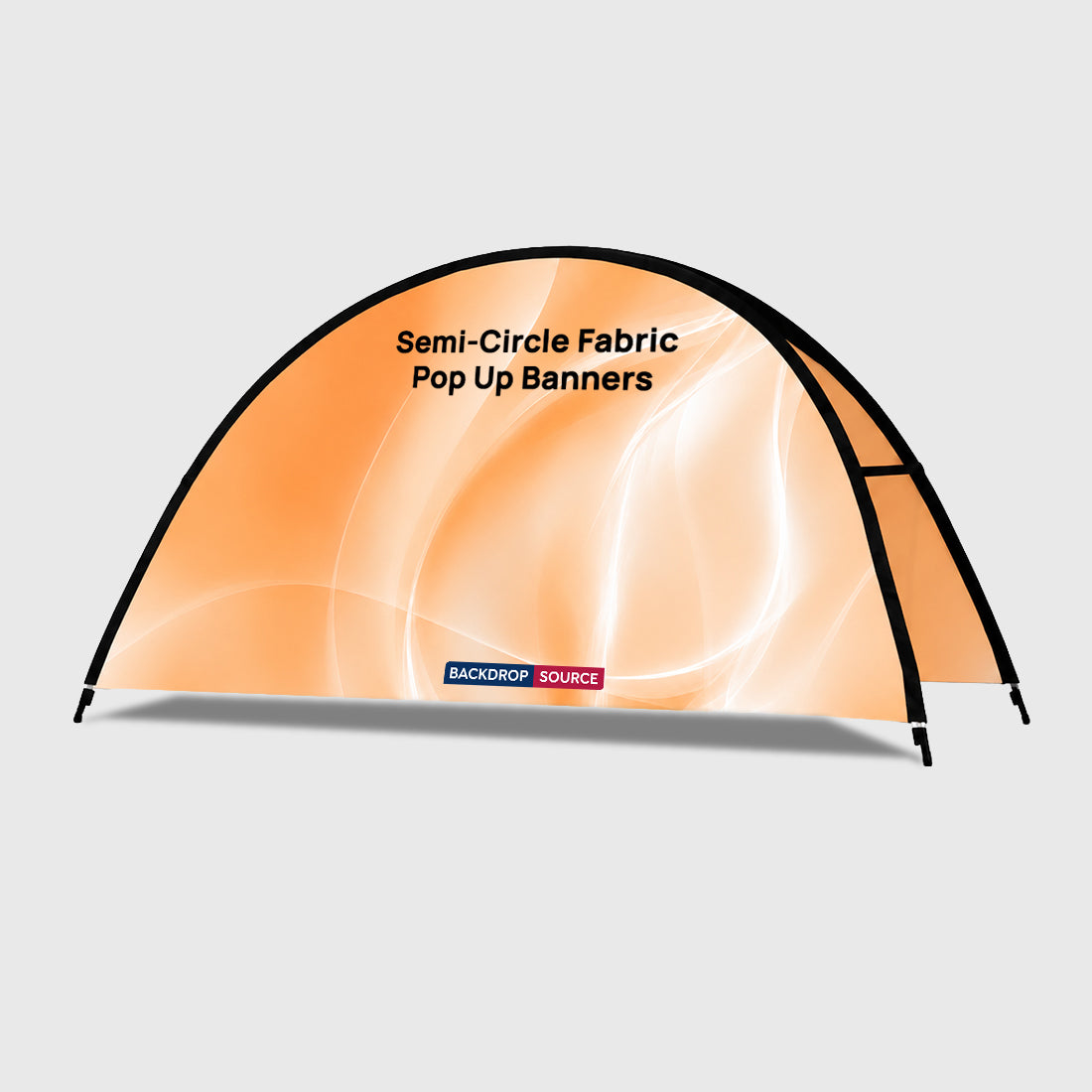 Semi-Circle Fabric Pop Up Banners (Double Side Printed)