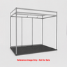 Conception graphique modulaire pour un stand de 3 m de large x 3 m de profondeur 