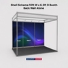 Conception graphique modulaire pour un stand de 3 m de large x 2 m de profondeur 