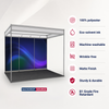 Conception graphique modulaire pour un stand de 3 m de large x 2 m de profondeur 