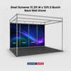 Graphismes pour stand d'exposition (structure modulaire) de 4 m de large x 3 m de profondeur 