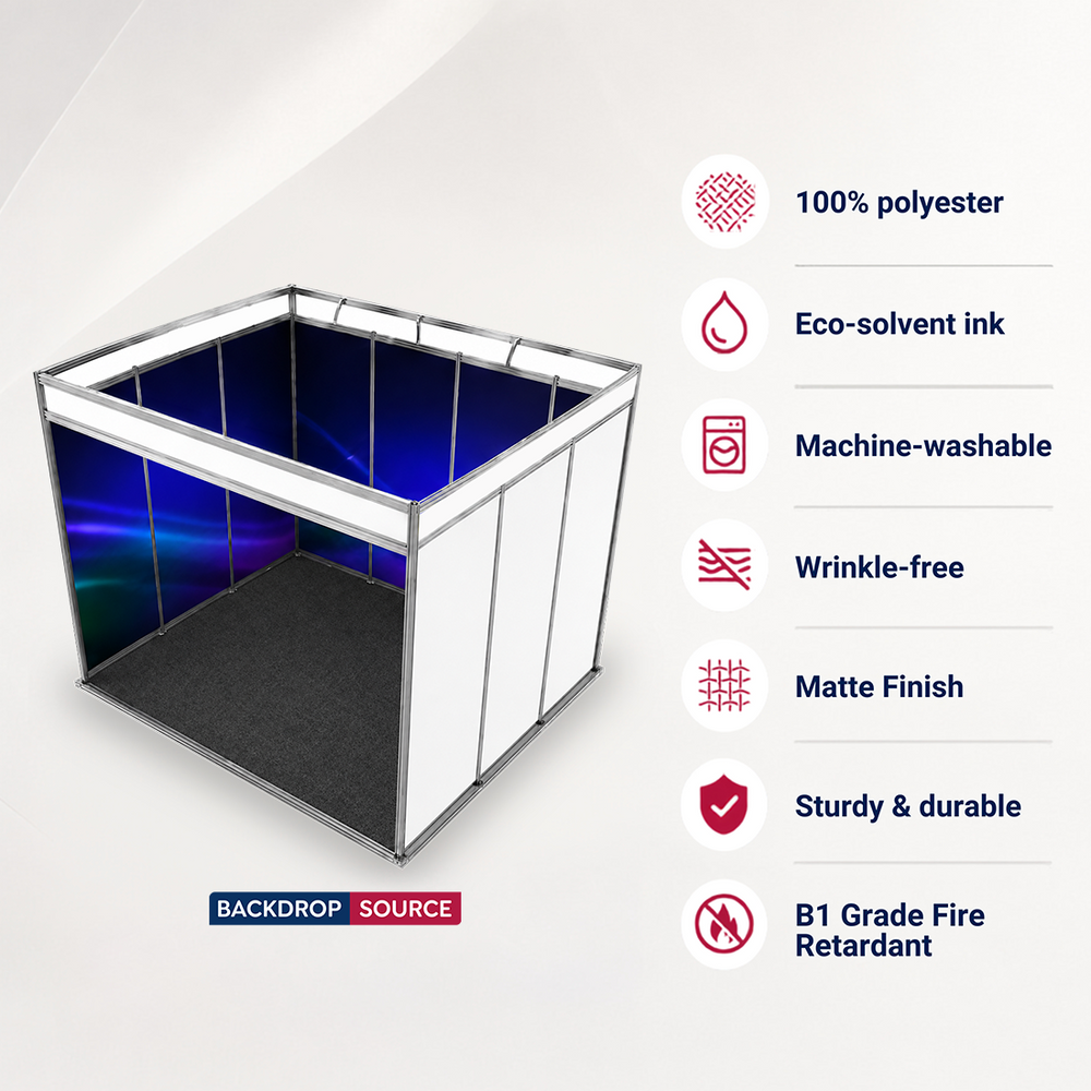 Shell Scheme Exhibition Graphics for 13.2ft Wide x 10ft Depth Booth