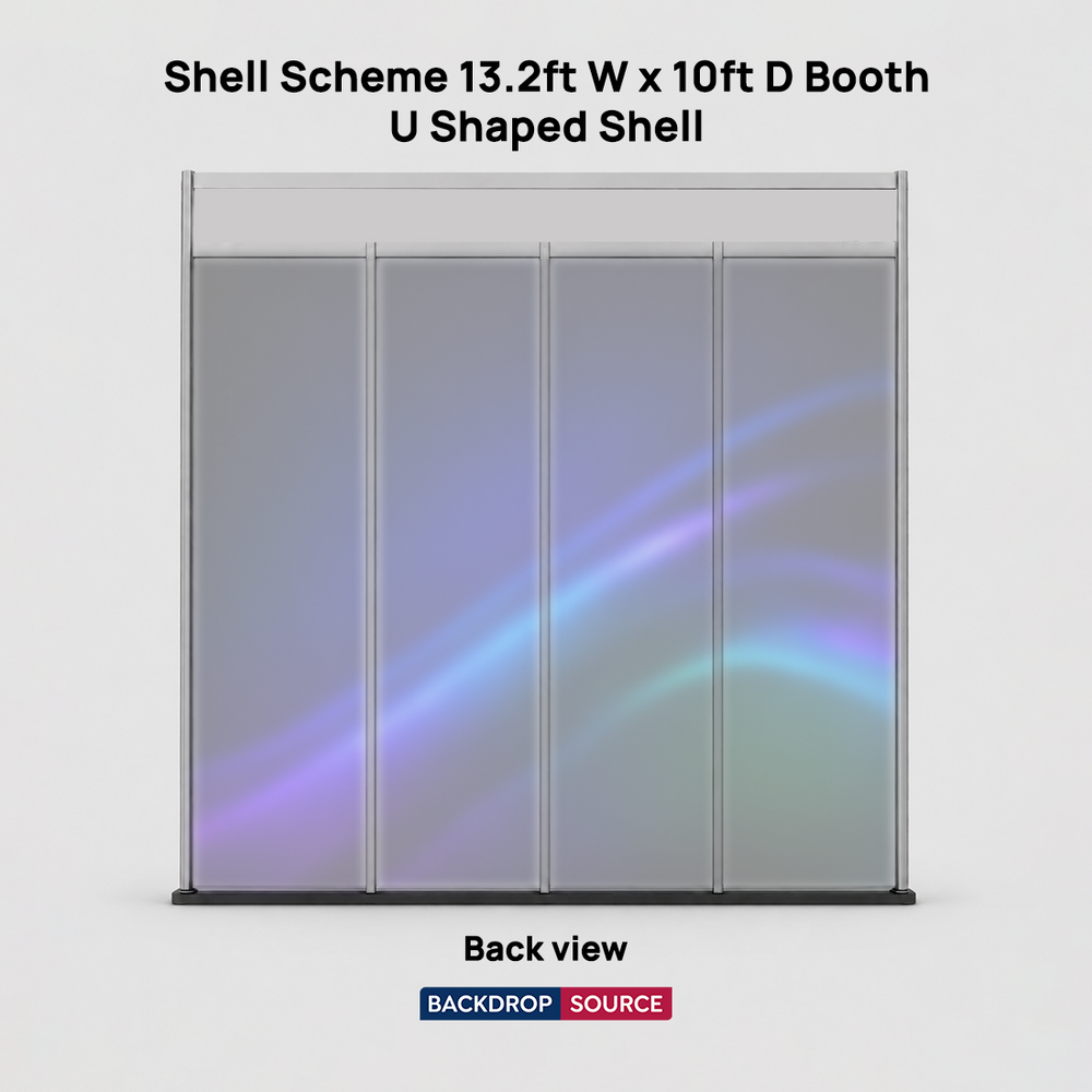 Shell Scheme Exhibition Graphics for 13.2ft Wide x 10ft Depth Booth