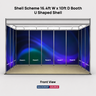 Shell Scheme Exhibition Graphics for 16.4ft Wide x 10ft Depth Booth