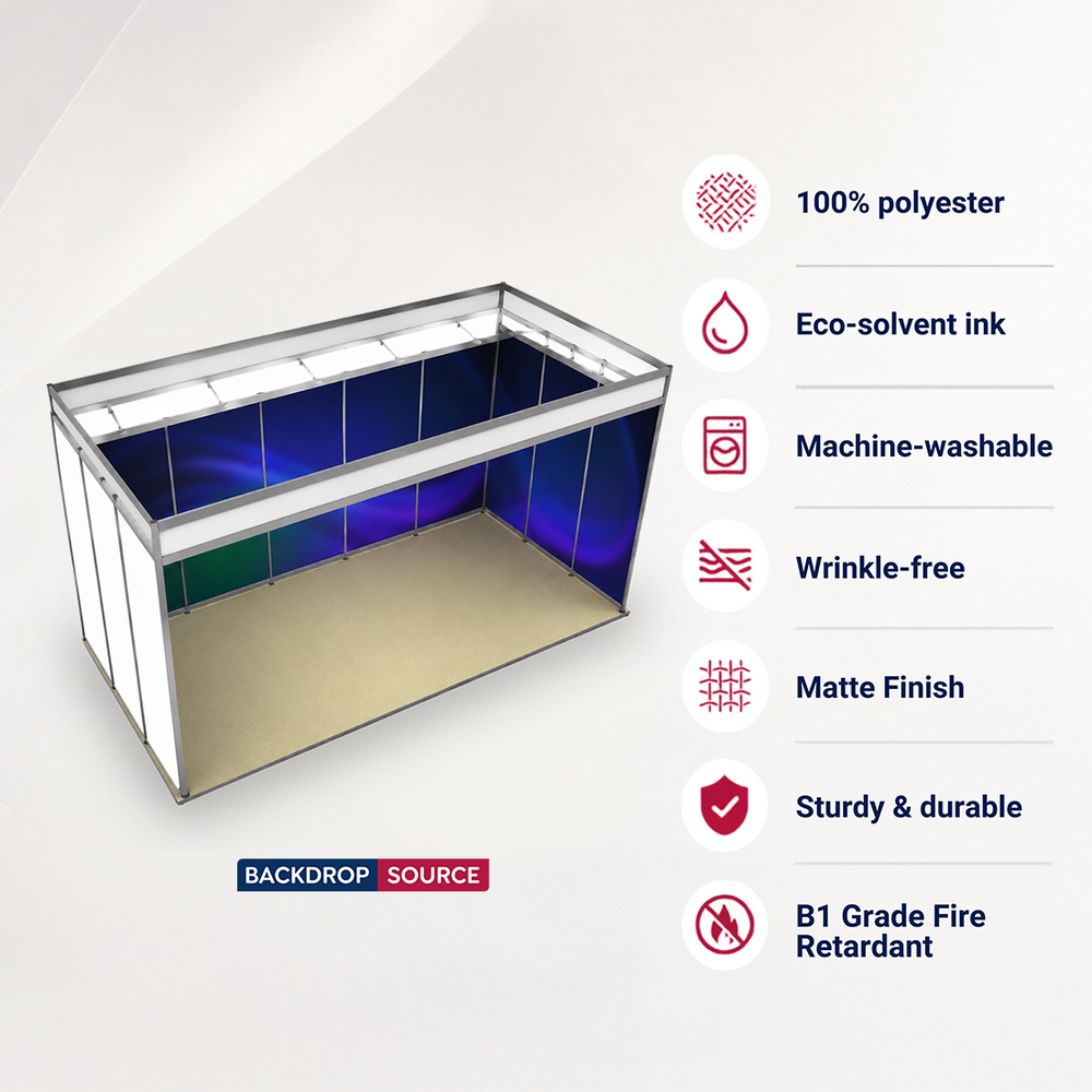 Shell Scheme Exhibition Graphics for 16.4ft Wide x 10ft Depth Booth