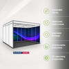 Conception graphique modulaire pour un stand de 6 m de large x 3 m de profondeur 