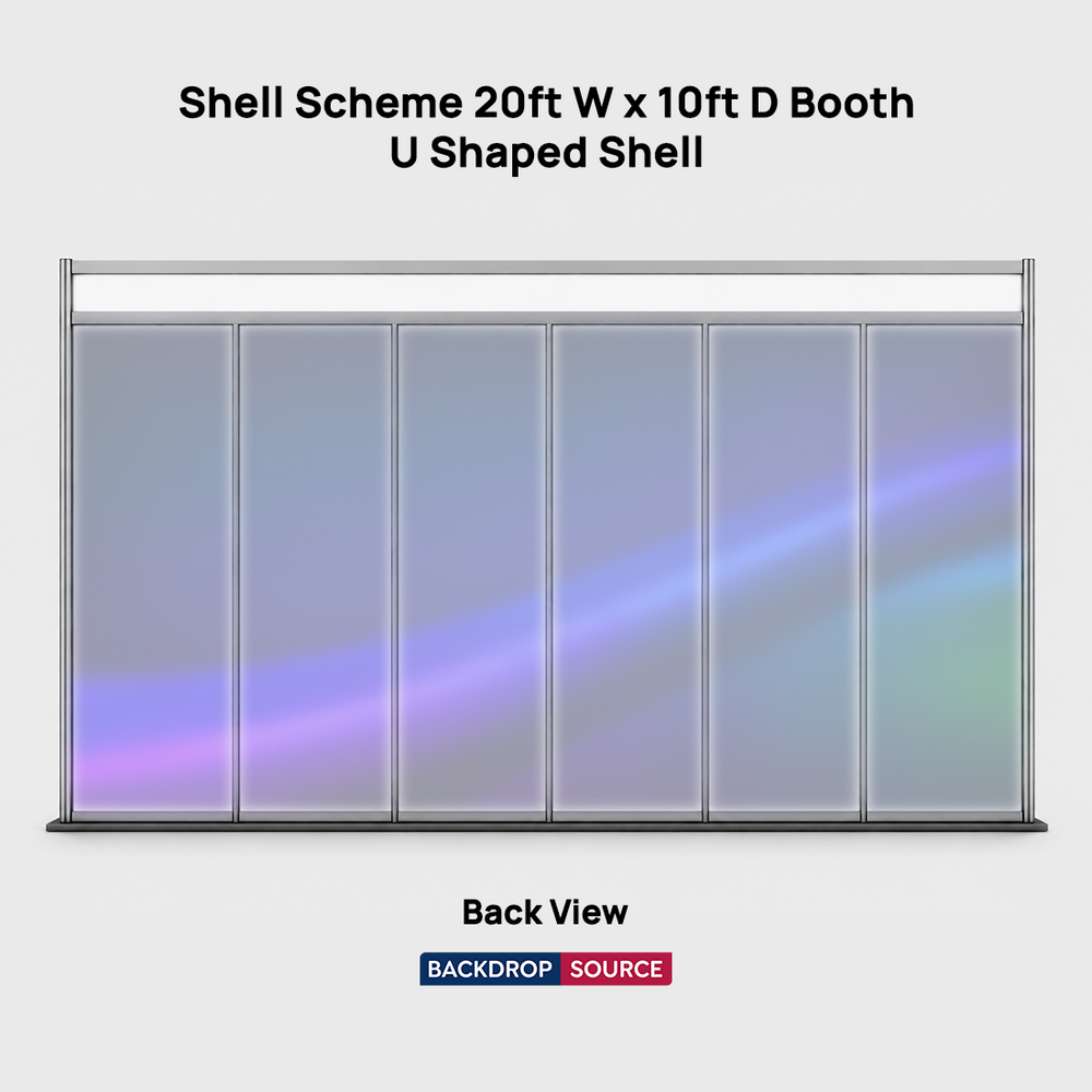 Shell scheme Exhibition Graphics for 20ft Wide x 10ft Depth Booth