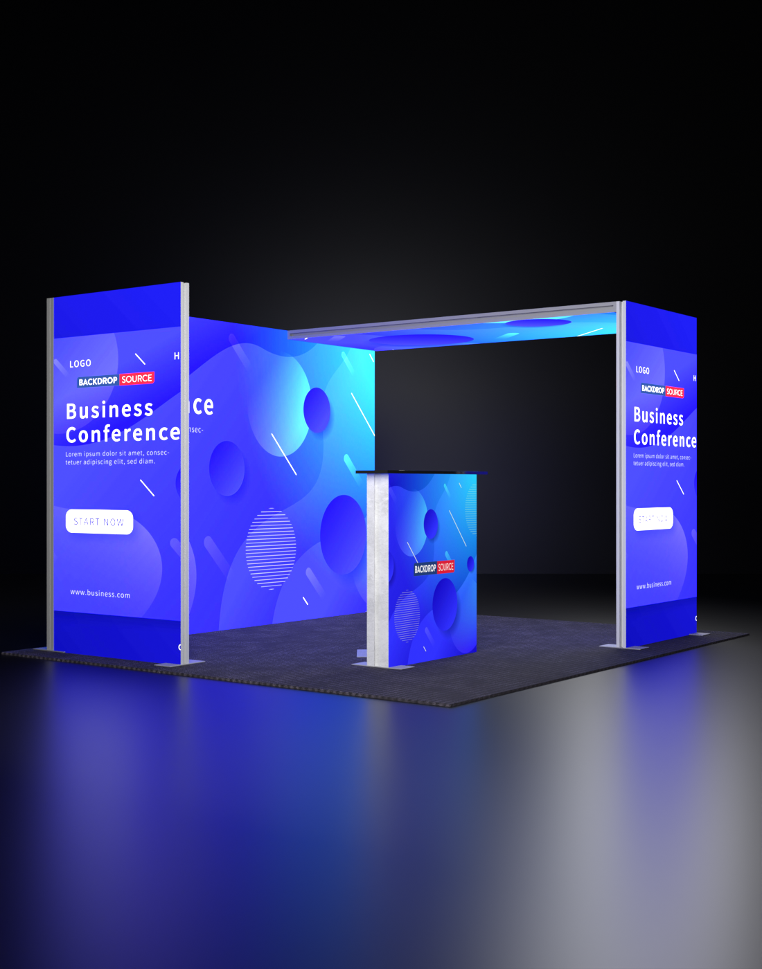 Product Kit Display SEG Modular Lightbox Display Kit - Model 3 | Backlit Trade Show Display ...