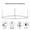 Bannière suspendue Sky Tube - Ellipse face vers le bas 