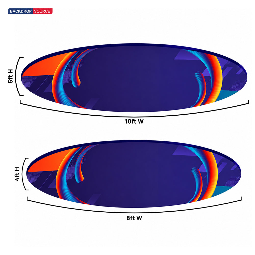 Sky Tube Hanging Banner - Ellipse Face Down
