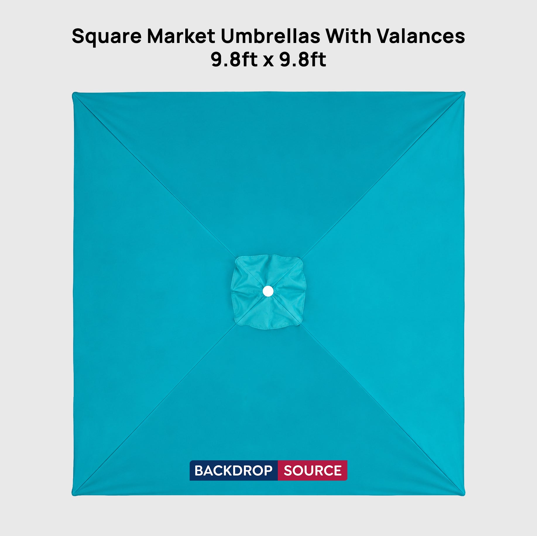 Parasols carrés avec lambrequins – 3 m x 3 m 