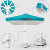 Parasols carrés avec lambrequins – 3 m x 3 m 