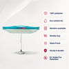 Parasols carrés avec lambrequins – 3 m x 3 m 