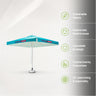 Parasols carrés avec lambrequins – 3 m x 3 m 