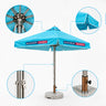 Square Patio Umbrella With Valances – 6.5ft x 6.5ft