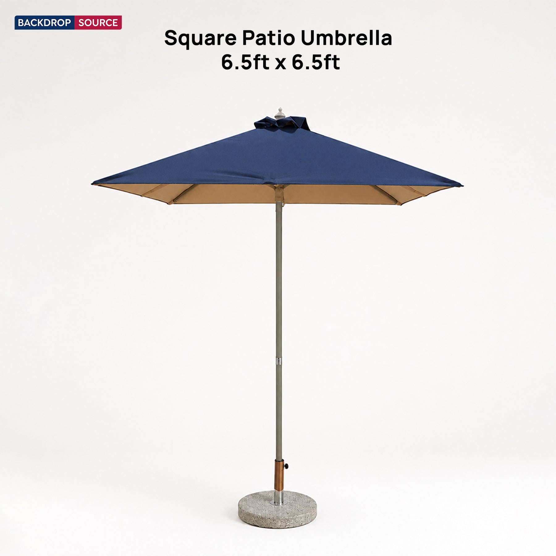 Parasol carré pour terrasse – 1,98 m x 1,98 m 