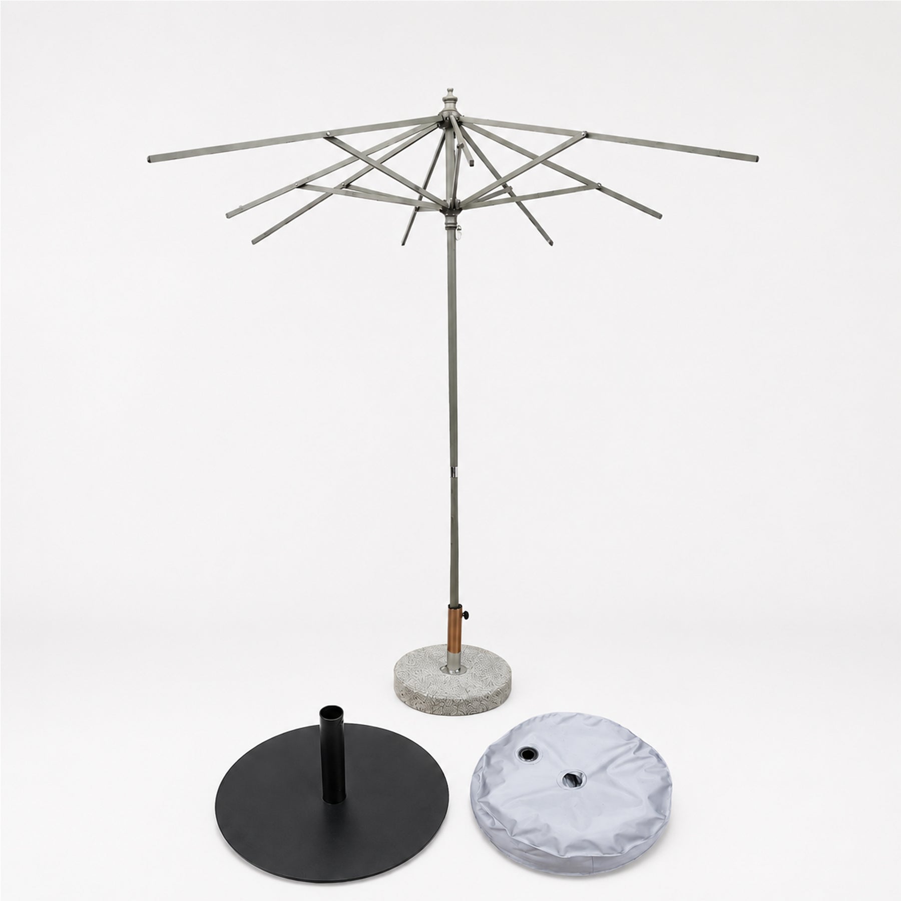 Parasol carré pour terrasse – 1,98 m x 1,98 m 