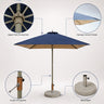 Parasol carré pour terrasse – 1,98 m x 1,98 m 