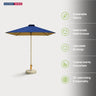Parasol carré pour terrasse – 1,98 m x 1,98 m 