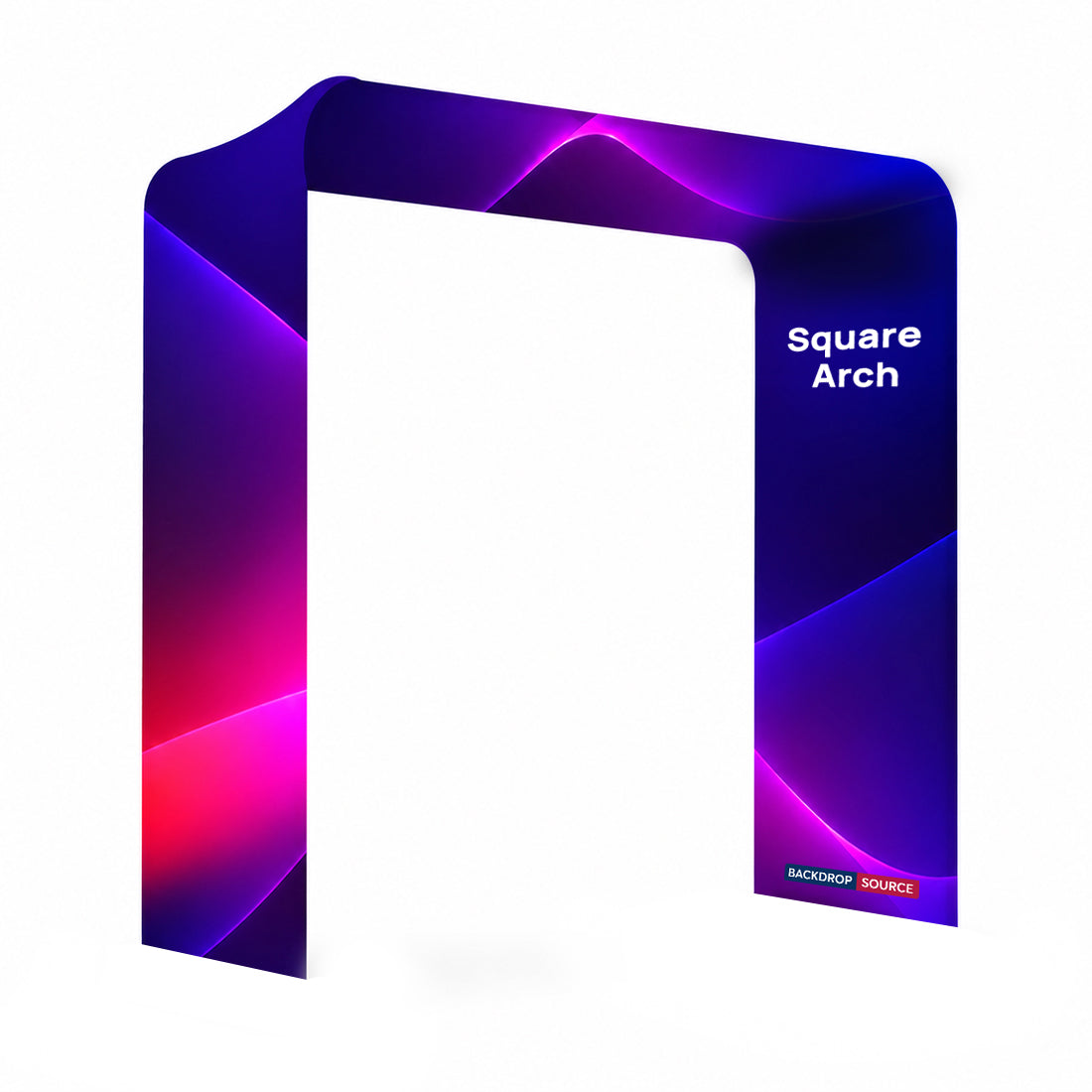 Arche événementielle carrée en tissu 