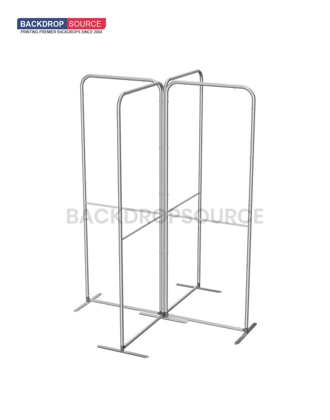 Magnetic Fabric Booth Display - Model 5 (6.5 x 6.5ft)