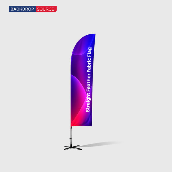 Drapeau à plumes droit 