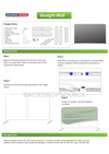 Straight Tension Fabric Media Wall Backdrop