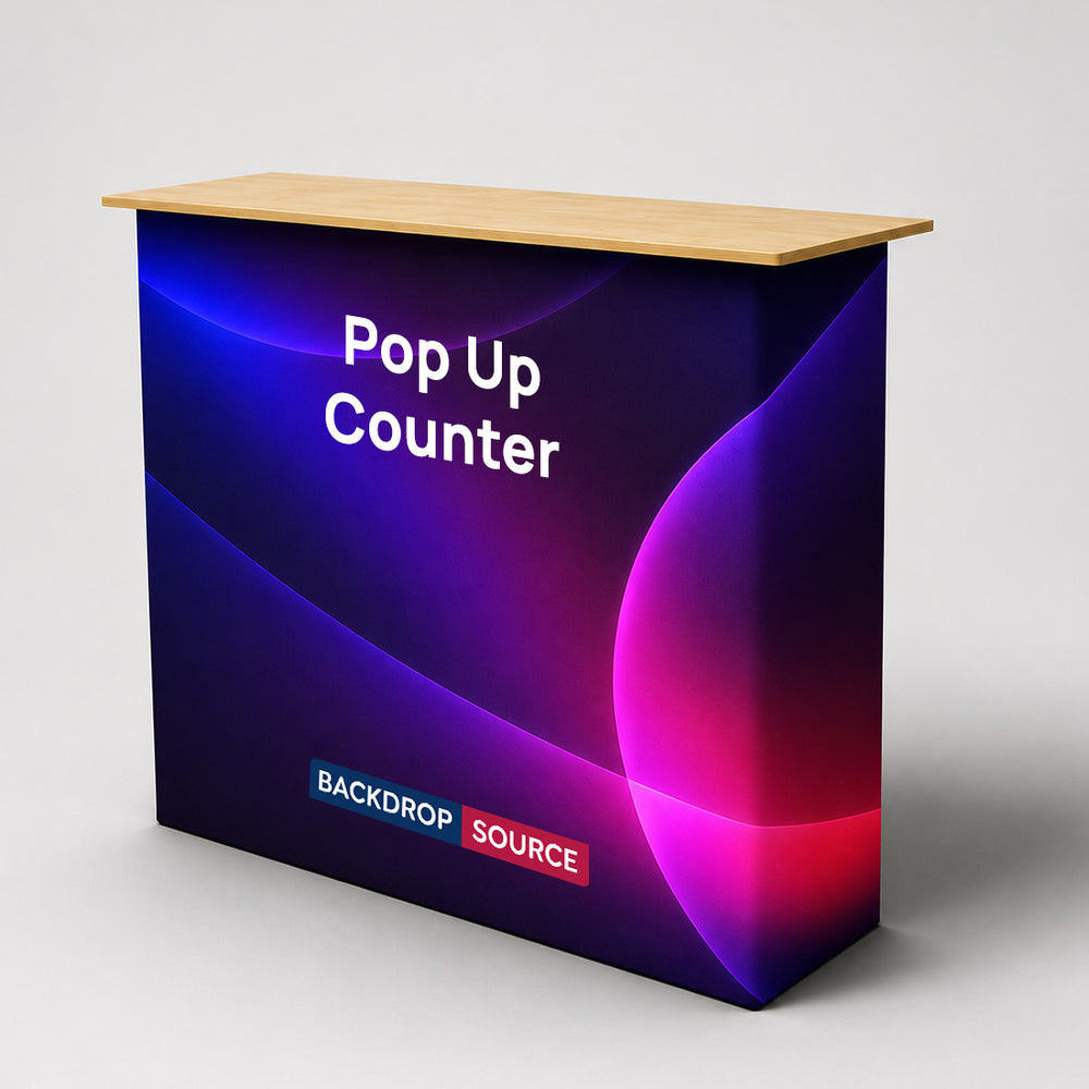 Table Pop Up Fabric Display Counter (For Podium & Booth Exhibitions)