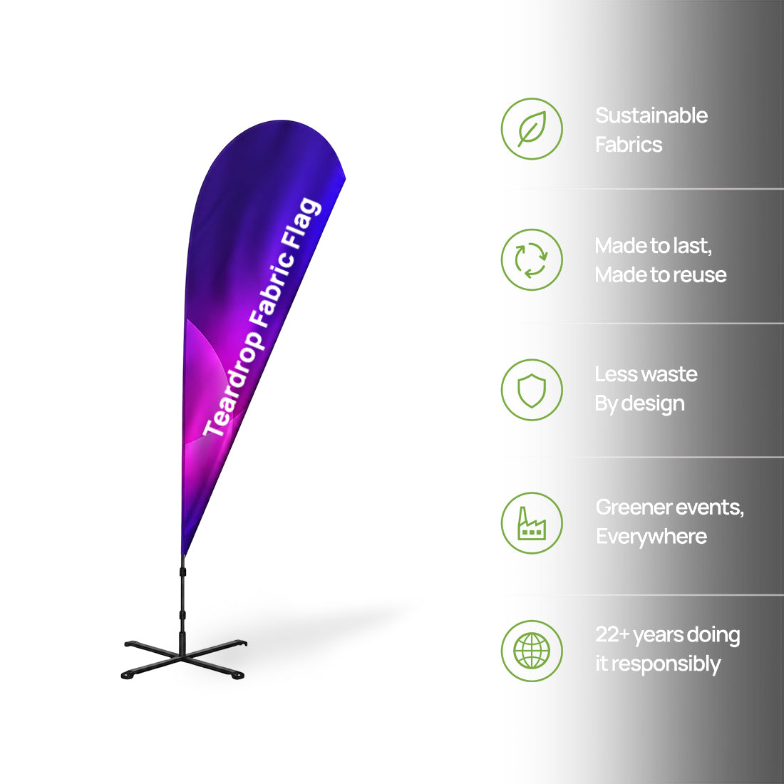 Teardrop Fabric Flag