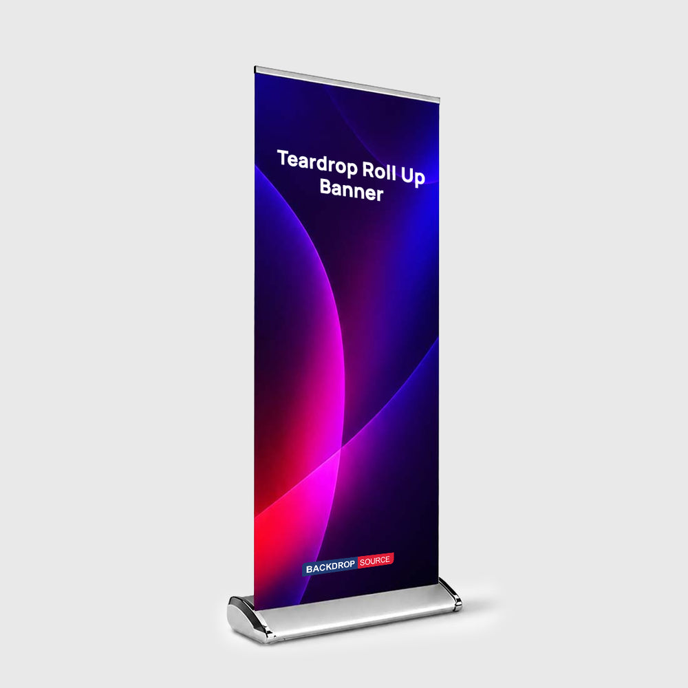 Teardrop Fabric Roll Up Banner