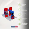 20x10 Booth Kit with 3D Media Walls, Square TV Arch & 2 Counters