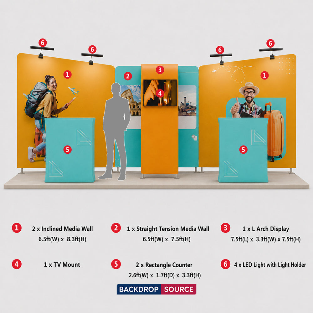 Ensemble d'exposition ultime - 6 m x 3 m 