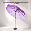 Parasols de terrasse inclinables avec lambrequins (structure en fer) – 2,7 m x 2,7 m 