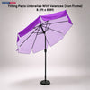 Parasols de terrasse inclinables avec lambrequins (structure en fer) – 2,7 m x 2,7 m 