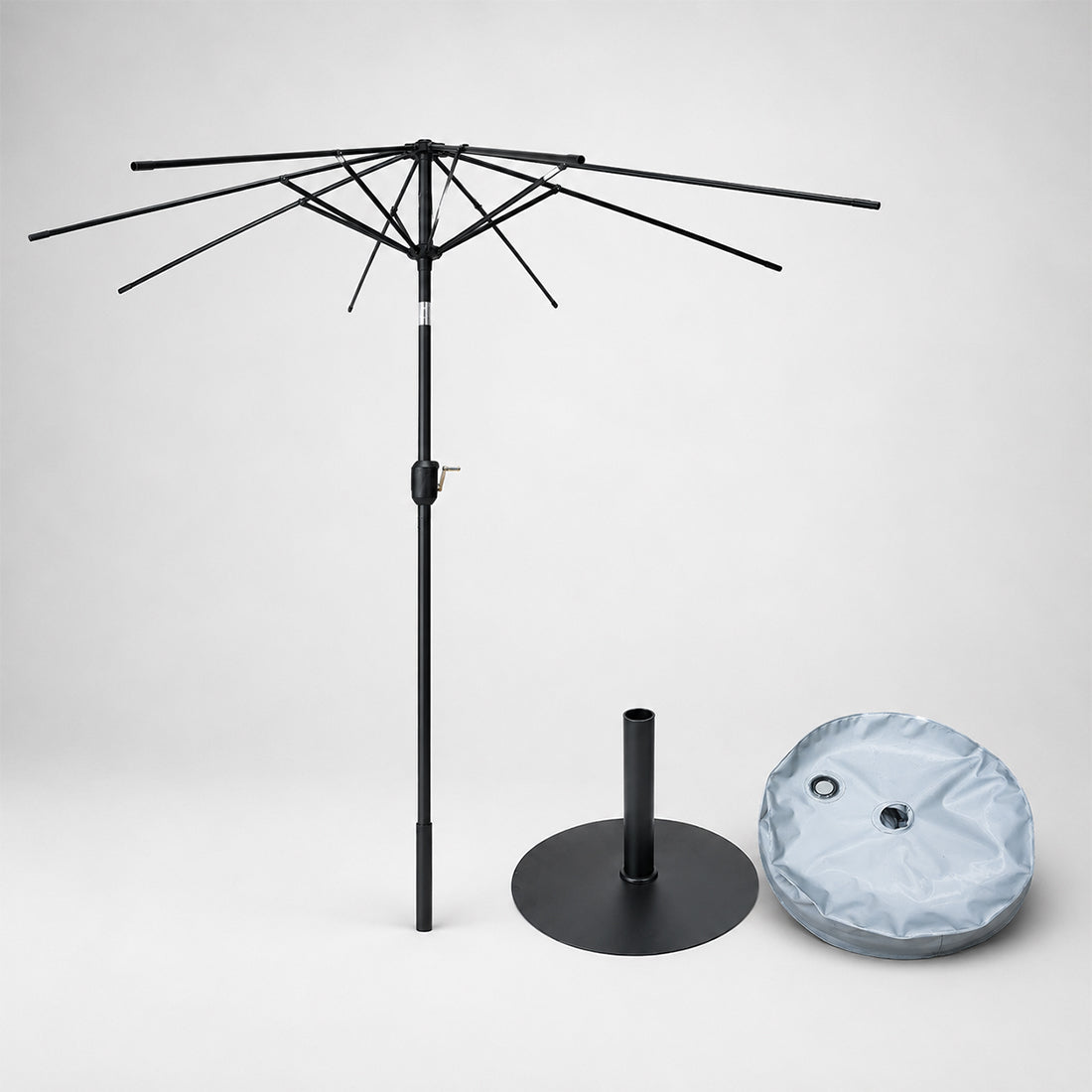 Parasols de terrasse inclinables avec lambrequins (structure en fer) – 2,7 m x 2,7 m 