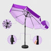 Parasols de terrasse inclinables avec lambrequins (structure en fer) – 2,7 m x 2,7 m 